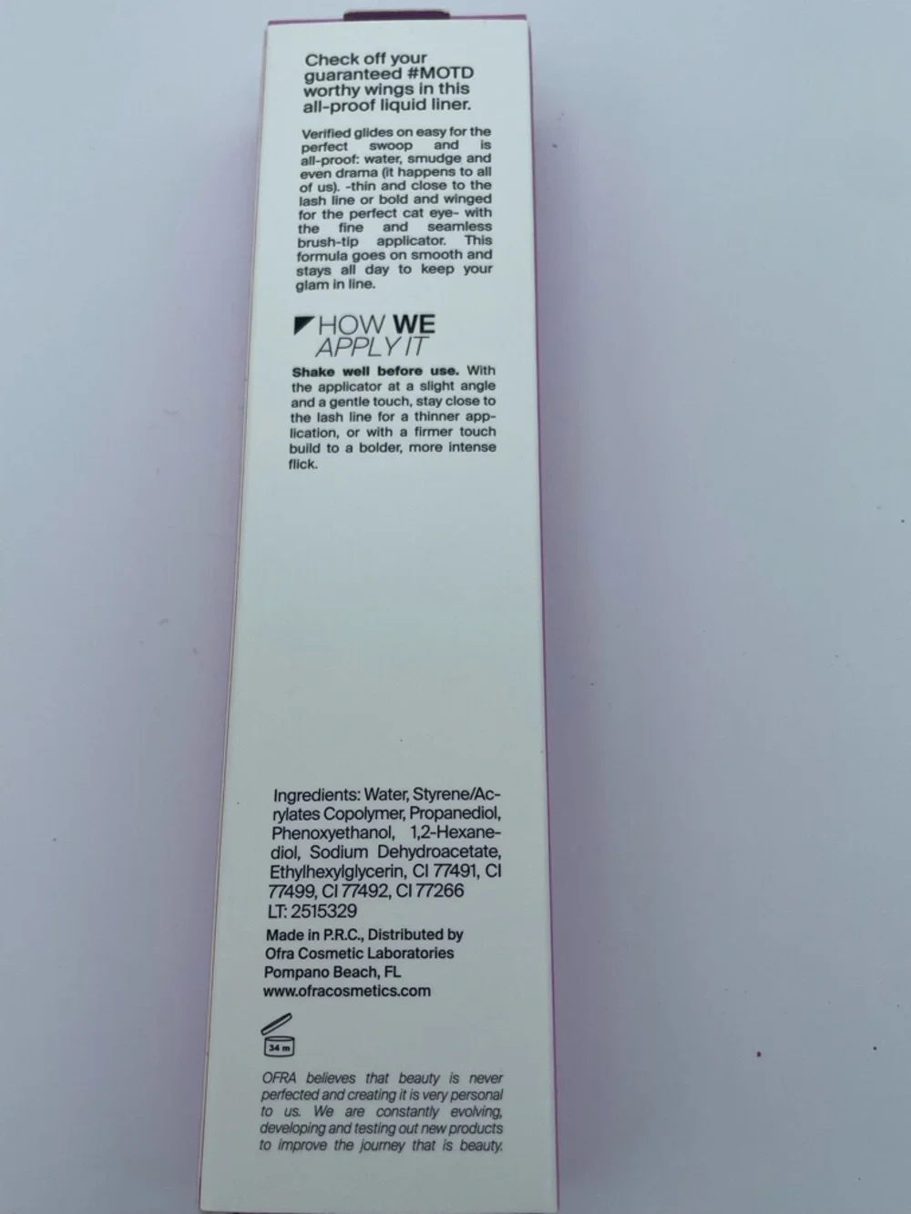 OFRA Verified Liquid Liner in brown and Egyptian Clay Bronzer Duo